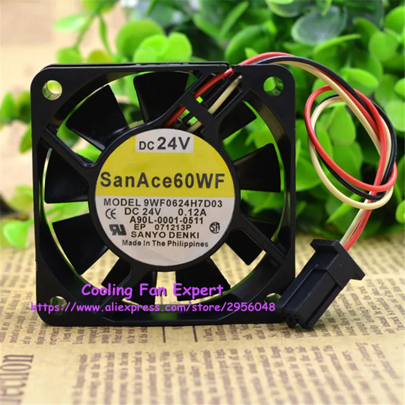 9WF0624H7D03 оборудование специальный вентилятор охлаждения DC 24V 0.12A 6015 6 см 60*60*15 мм 3