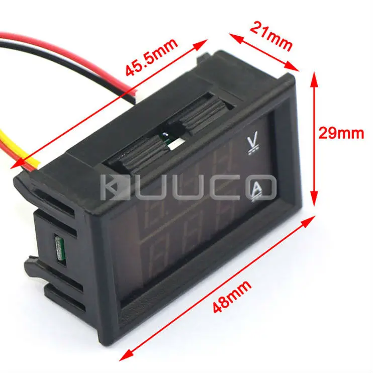 Цифровой тестер DC 4 5 ~ 30 V/50A Вольтметр Амперметр 2в1 Вольт 12V 24V измеритель
