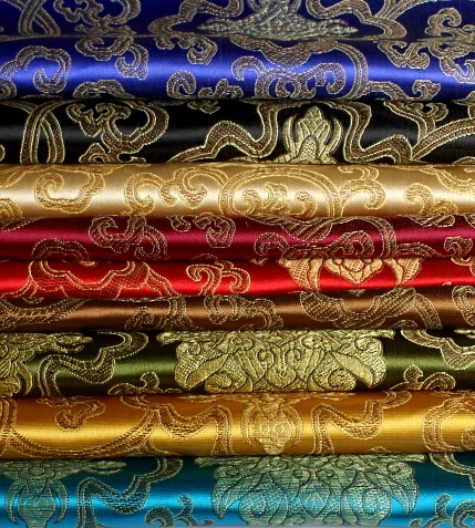 90cm*50cm Brocade costume dress fabric clothing festive scene layout antique brocade fabrics decorative rich flowers | Дом и сад