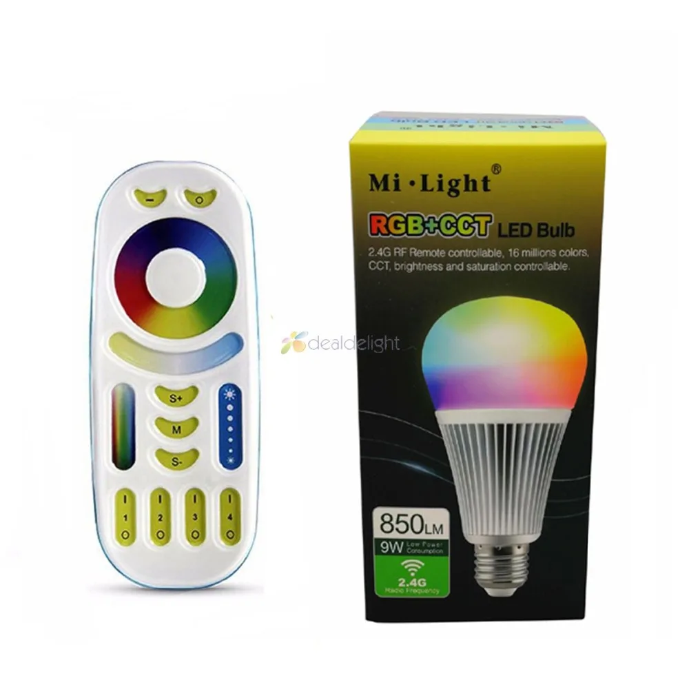 Mi светильник E27 9W RGB + CCT Светодиодная лампа FUT012 2 4G Беспроводная фотолампа 4 зонный