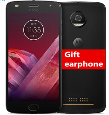 BLACK Motorola MOTO Z2 Play XT1710, смартфон, 5,5 дюймов, FHD, Восьмиядерный процессор Snapdragon, Android 8, мобильный телефон, 4 Гб ram, 64 ГБ rom, мобильный телефон - Цвет: BLACK
