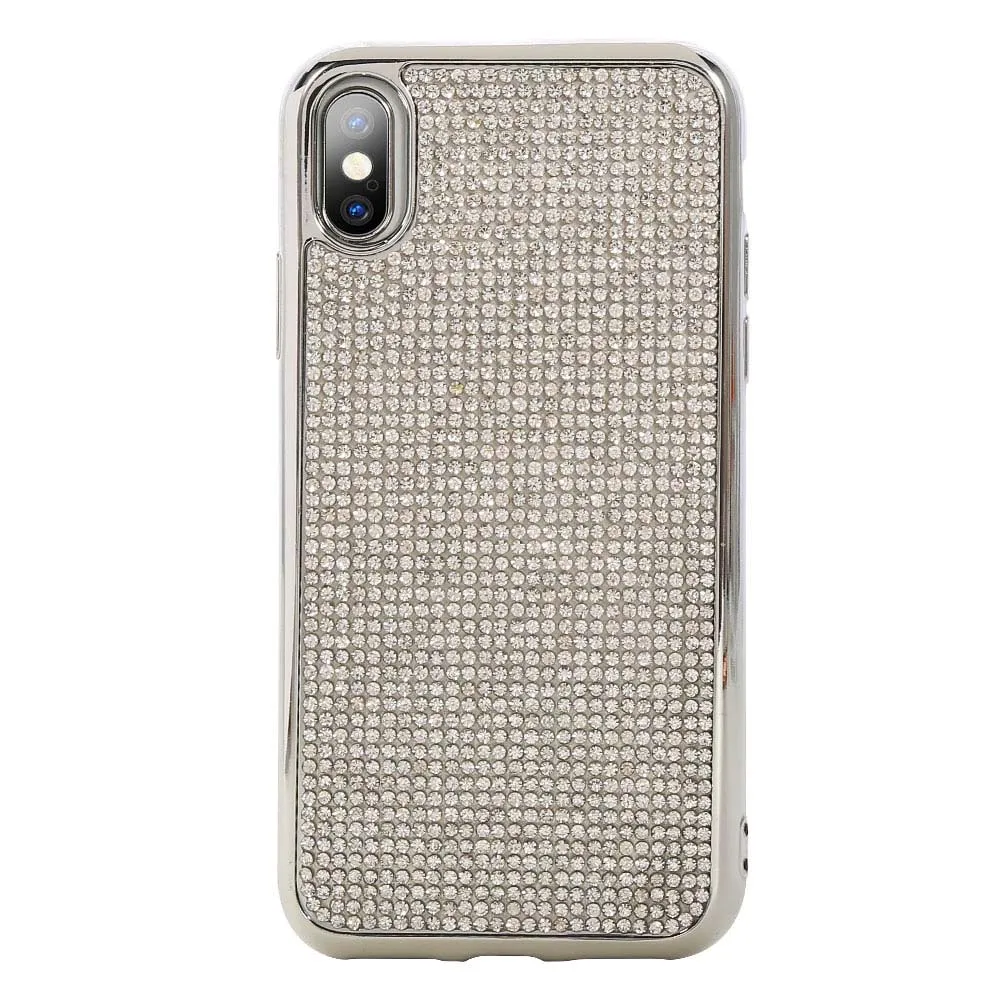 Чехол KISSCASE с гальваническим покрытием и бриллиантом для iPhone 7 Plus 8 X XR XS MAX чехлы из