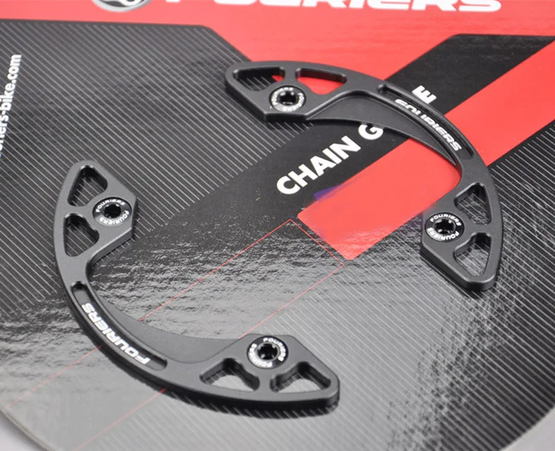 

1pc CNC Alloy Fouriers CG-DX002 MTB bike bicycle Chain Bash Guard Mount Chain-rings Guide 30-40T P.C.D 104mm