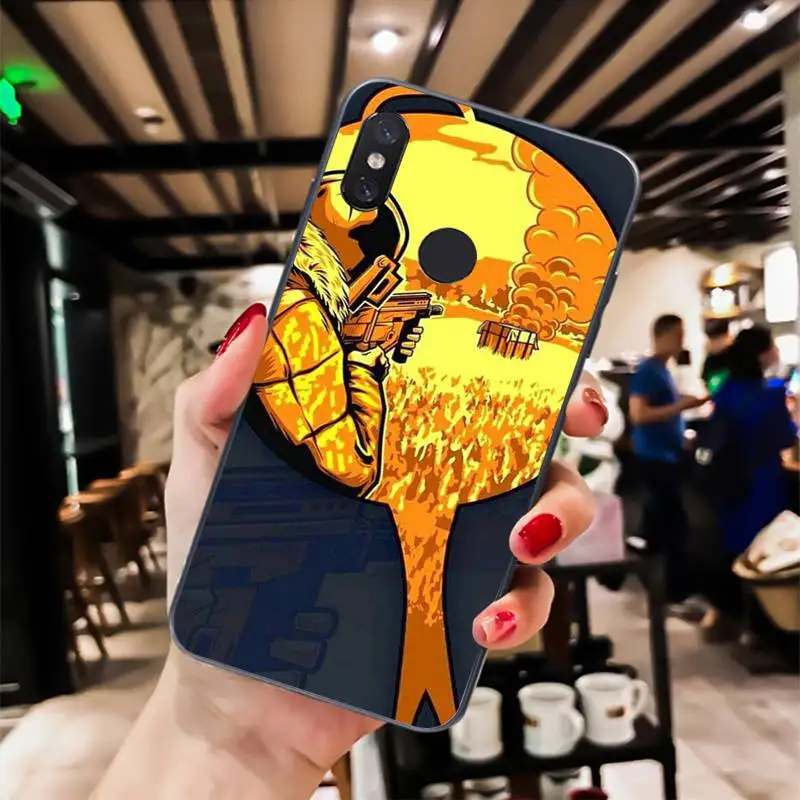 Yinuoda PUBG Custom Cover черный мягкий чехол для телефона Xiaomi Mi 6 Mix2 Mix2S Note3 8 8lite Redmi 5 note5 Note4 4X |