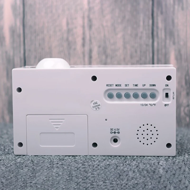 Цифровой Будильник Говорящие голосовые подсказки термометр функция повтора настольная ЖК-проекция светодиодный дисплей время День Святого Валентина подарок