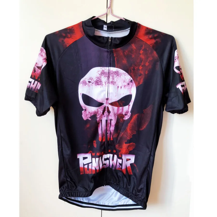 Мужская футболка с принтом черепа одежда для горного велосипеда | Спорт и