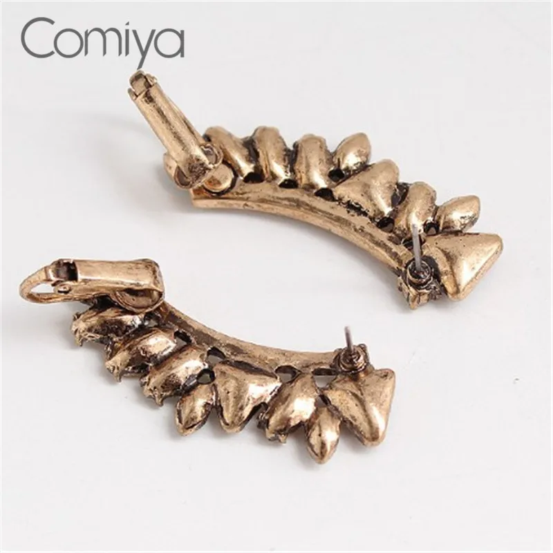 Серьги-гвоздики Comiya женские винтажные мозаичные большие серьги из цинкового