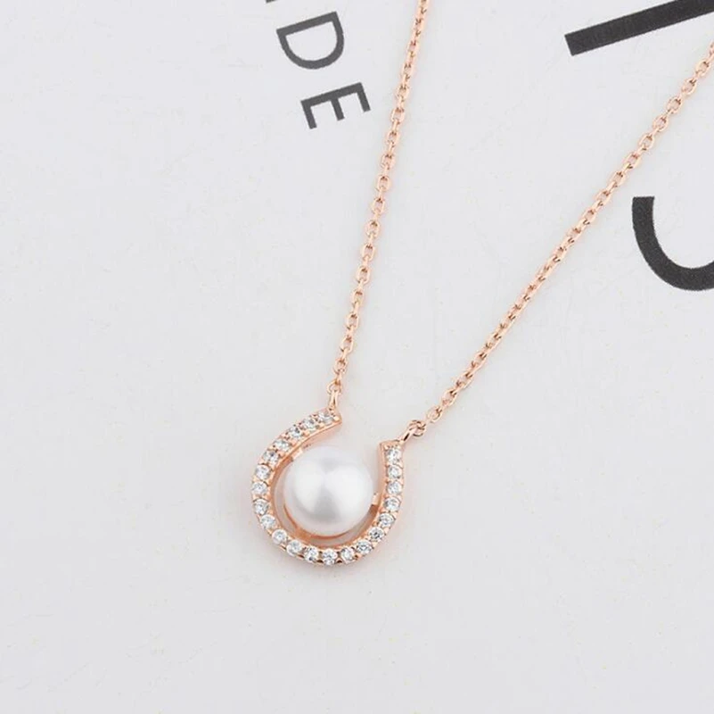 Luomansi Горячие Леди посеребренные в форме розы золотое ожерелье подвеска из