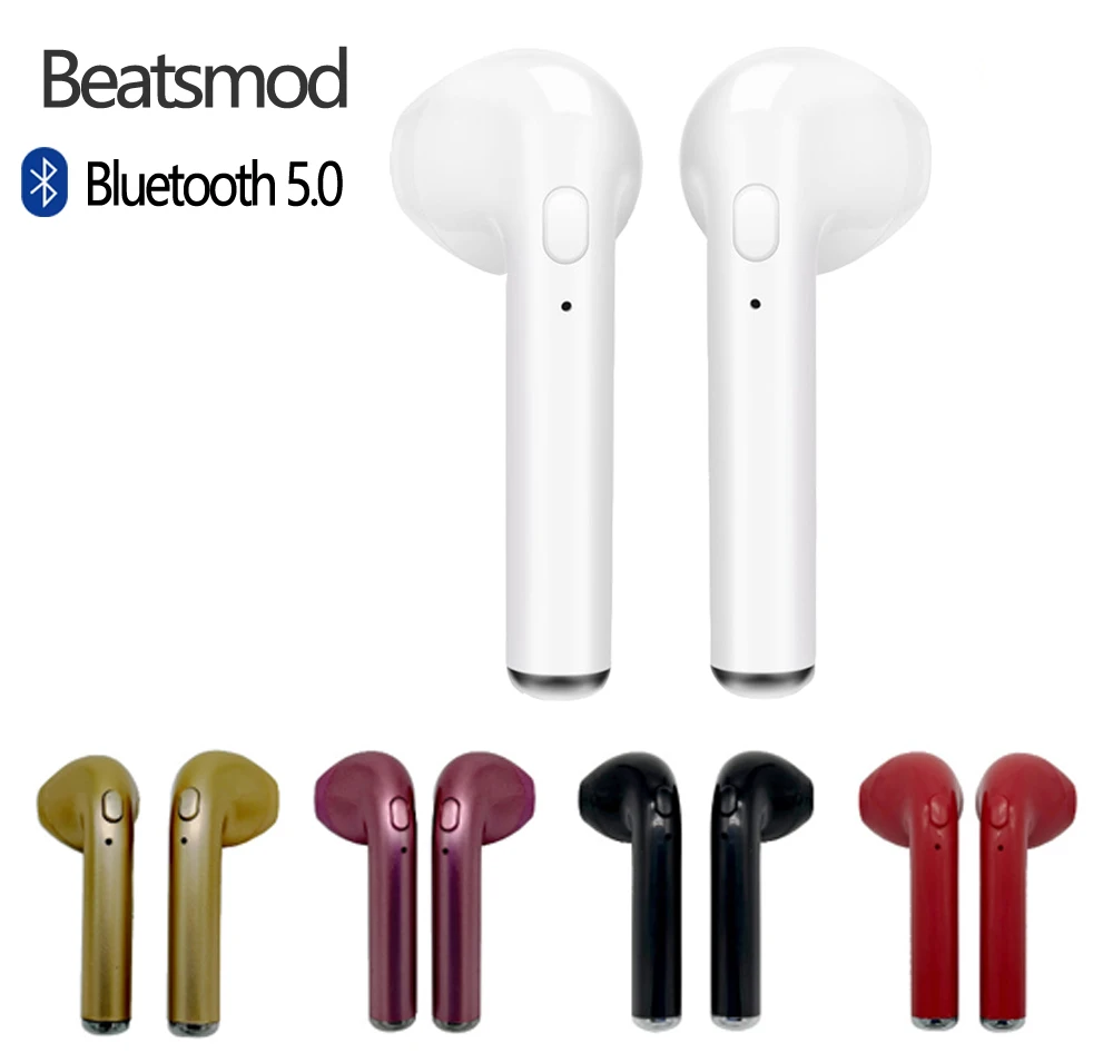 I7s TWS Беспроводные спортивные наушники вкладыши I7 Bluetooth гарнитура с микрофоном