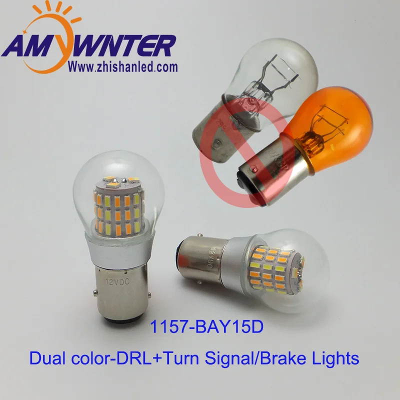 AMYWNTER супер яркие BAY15D P21/5W 1157 светодиодсветодиодный дневные ходовые огни
