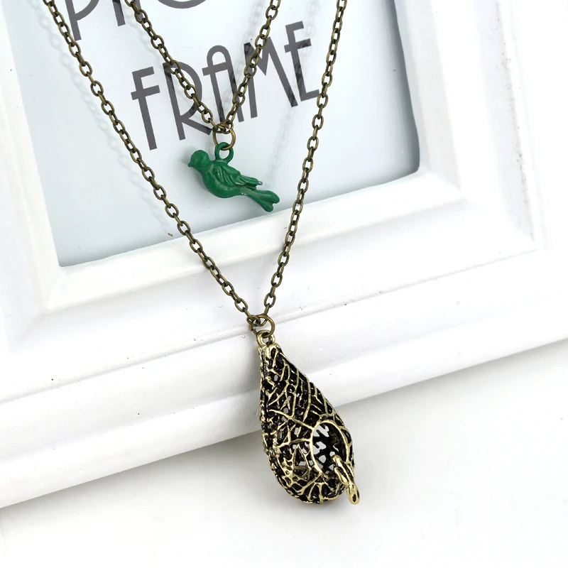 Оптовая продажа ожерелье с голубыми птицами Елена Гилберт гнездо птицы из