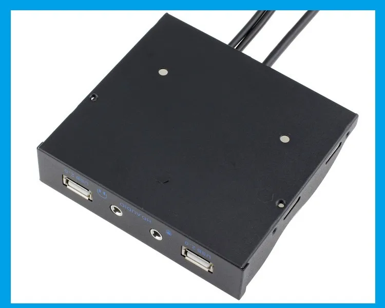 Настольный компьютер 3 5 &quotфлоппи Бей Сделай Сам 2 порта USB 0 Hub HD аудио мм Джек