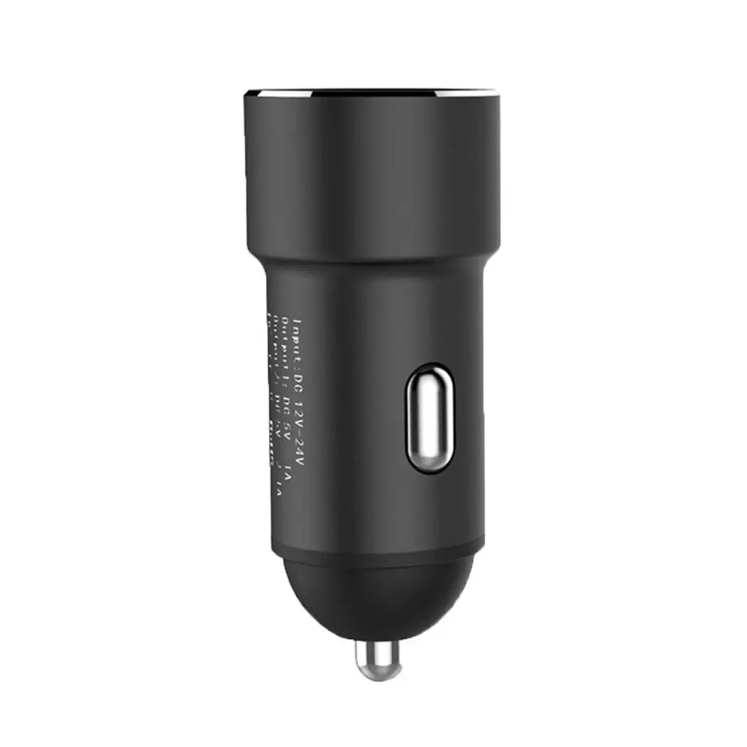 2.4A мини двойное USB быстрое зарядное устройство DC 5V автомобиль серый черный