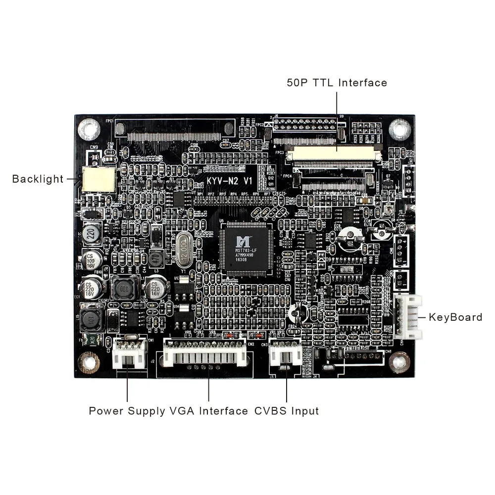 Плата контроллера VGA AV LCD работает для 8-дюймового 800x600 AT080TN52 EJ080NA-05B ЖК-экран |