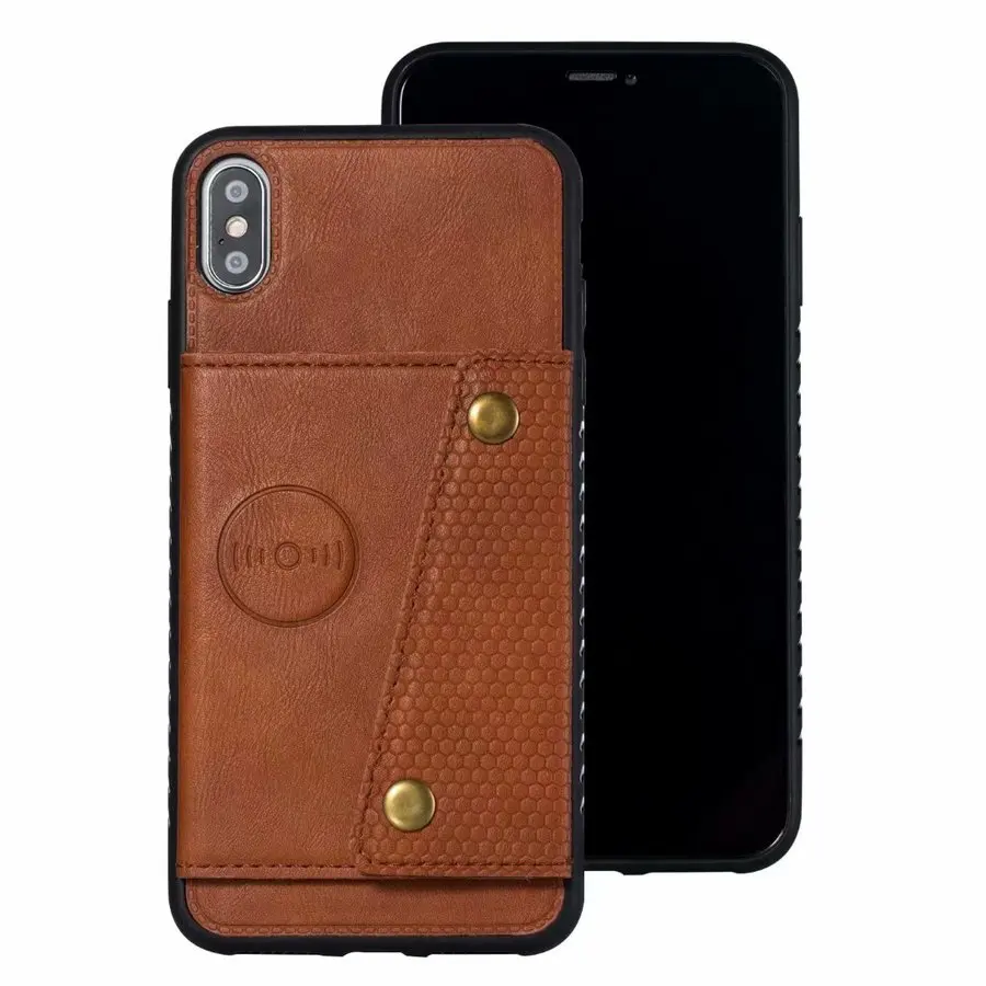 Чехол бумажник для Iphone 11 pro Xs Max 8 7 6 6s Plus 8plus кожаный силиконовый чехол подставка