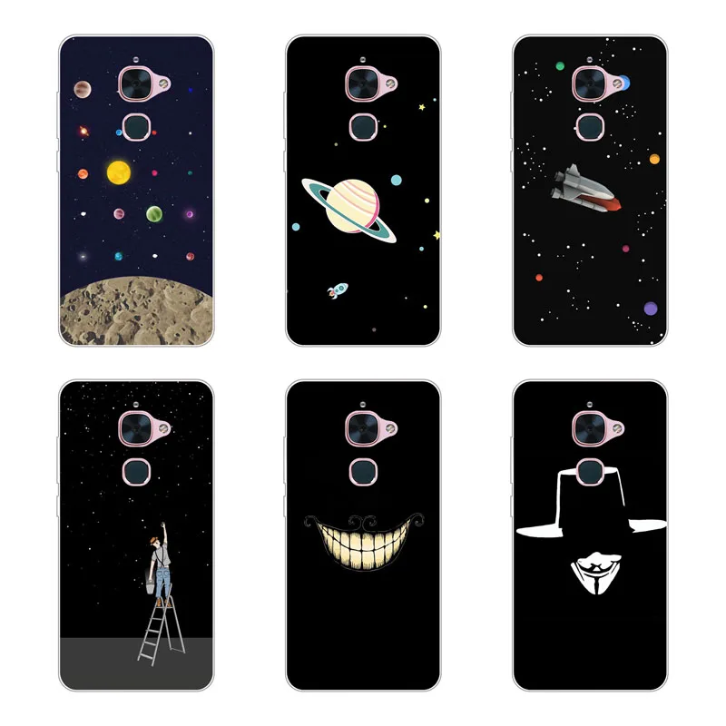 letv leeco le s3 Case Silicon Black graffiti Painting Soft TPU Back Cover for x626 x620 x522 Protect Phone case |