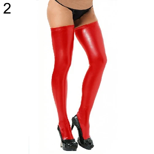 Женские облегающие латексные колготки Glam Rock стринги|thigh high|glam rocksexy thigh high |