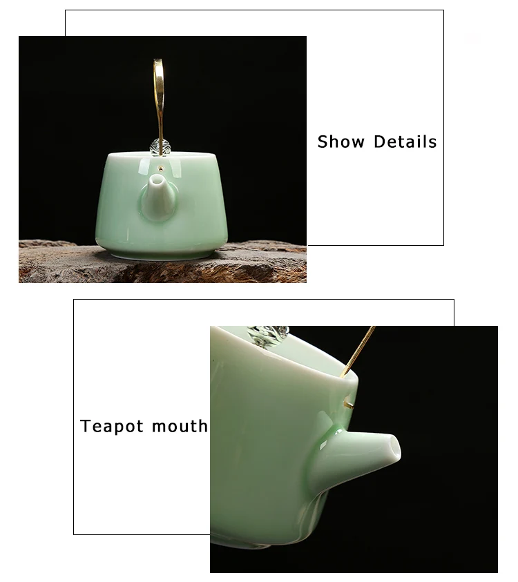 Чайник TANGPIN longquan celadon, керамические чайники, китайский чайник, китайский чайный набор, кунг-фу