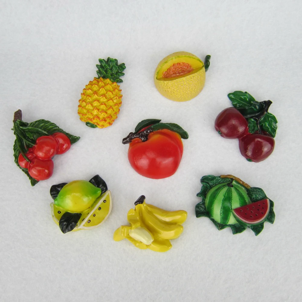 Милые 3D магниты на холодильник в виде фруктов креативные полимерные магнитные