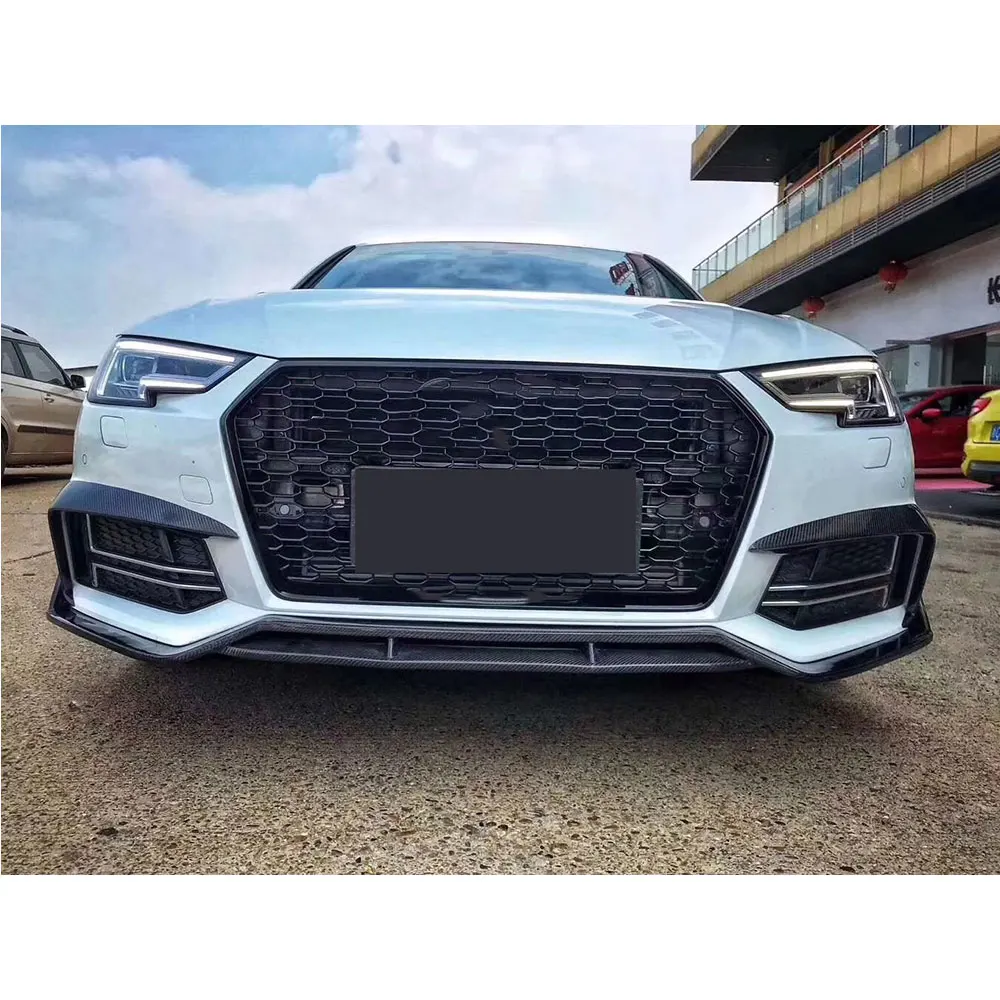 Передняя противотуманная фара из углеродного волокна для Audi A4 S4 B9 2017 2018 2019 |