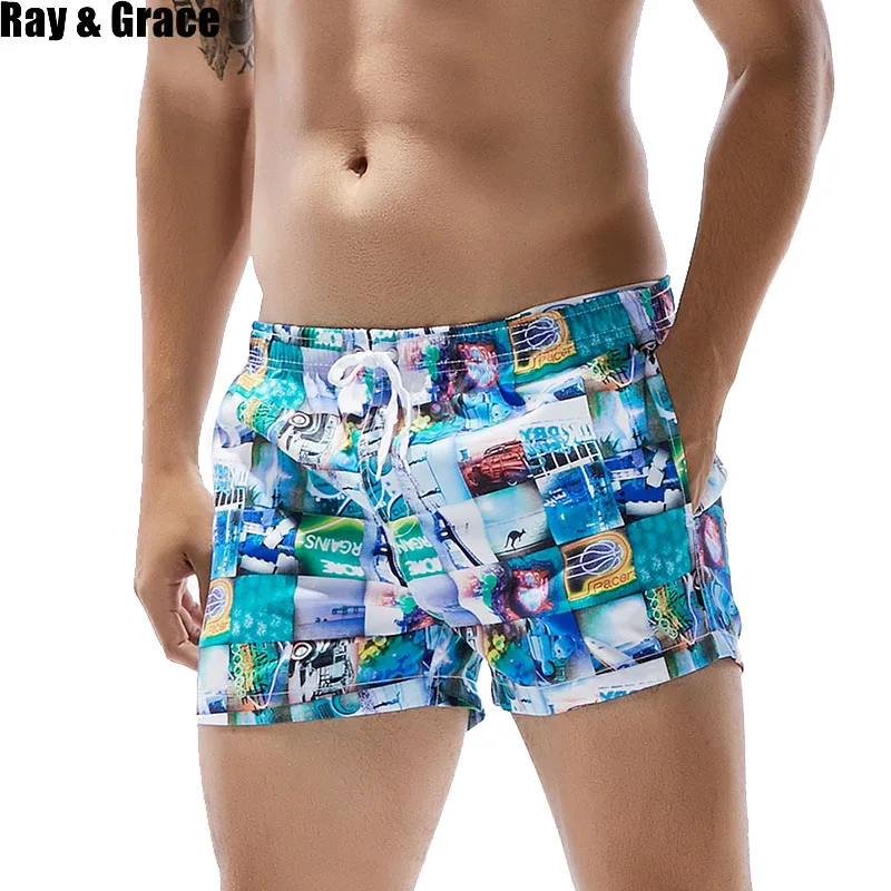RAY GRACE летние пляжные шорты мужские высокое качество спортивные мягкие