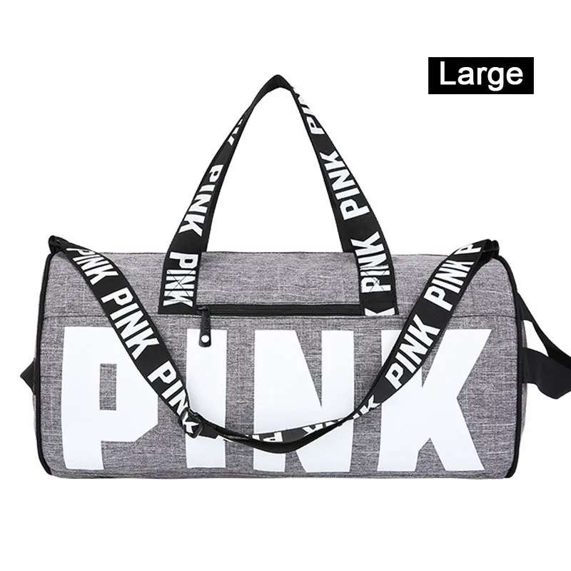 Gray Large B01 Синяя/серая/Розовая Большая вместительная спортивная сумка, женская сумка для фитнеса, йоги, спортивная сумка, мужская сумка для фитнеса, спортивная сумка - Цвет: Gray Large B01