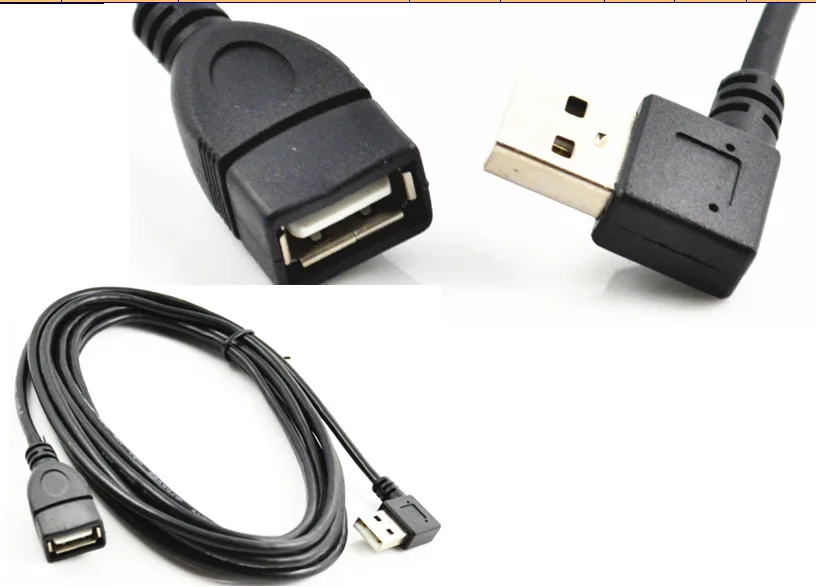Прямоугольный адаптер с разъемом USB A и штекером FM 3 м|adapter cable|to usbusb female to |