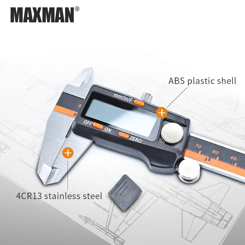 Штангенциркули MAXMAN 0 150 мм нержавеющая сталь цифровая высота|vernier caliper|calipers