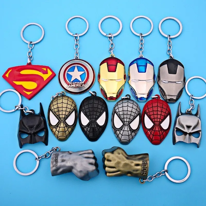 Новый Брелок с супергероем Суперменом Железным человеком брелоки клеф Marvel