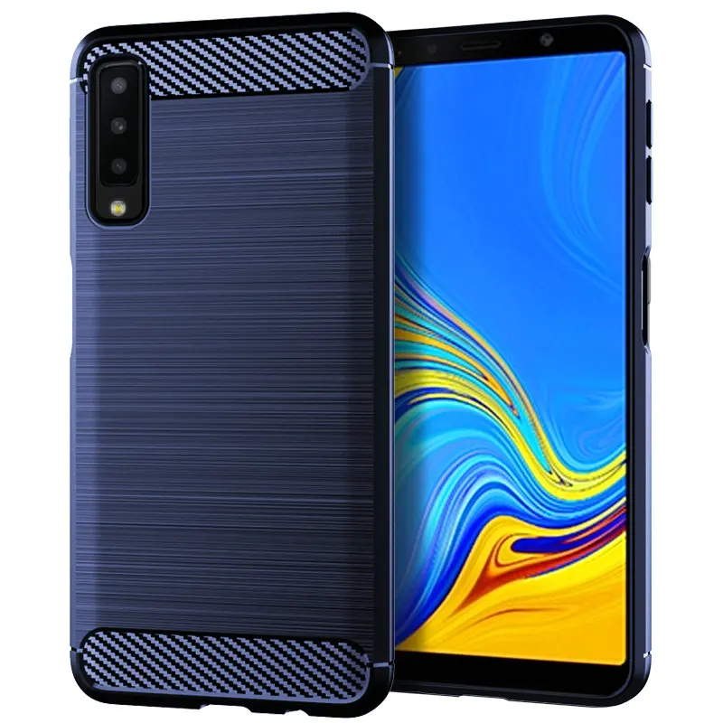 Чехол для Samsung Galaxy A7 2018 силиконовый чехол Броня бампер противоударный SM A750F