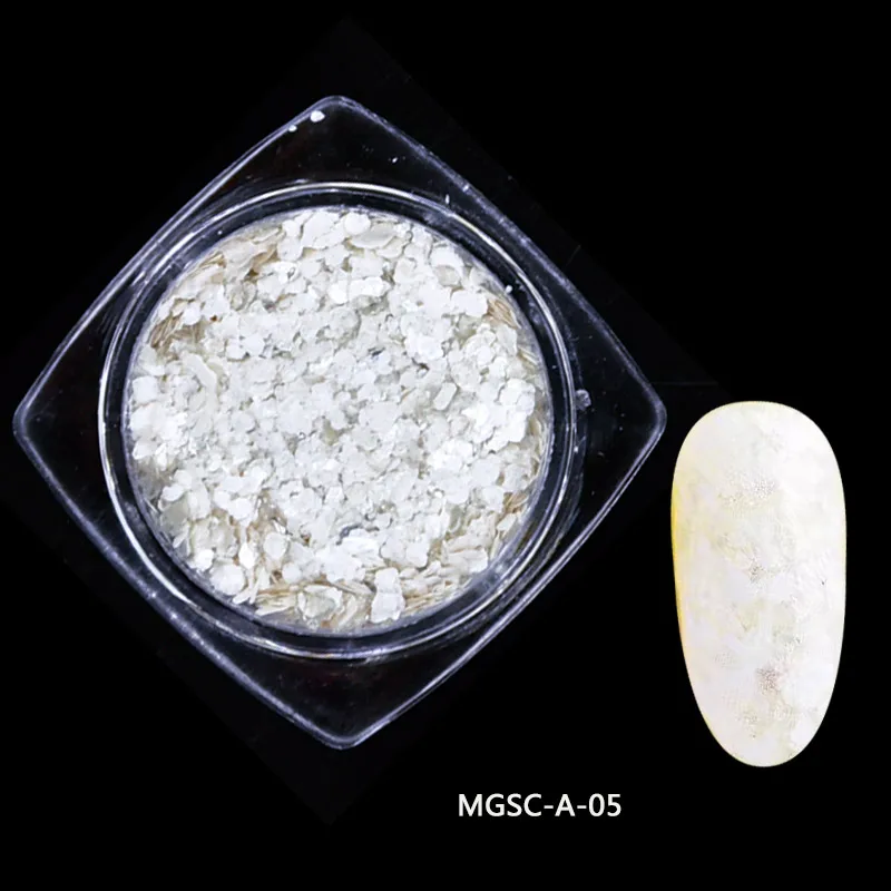 6 цветов слюда хлопья Зефир мраморный камень для ногтей хлопковый Блестящий