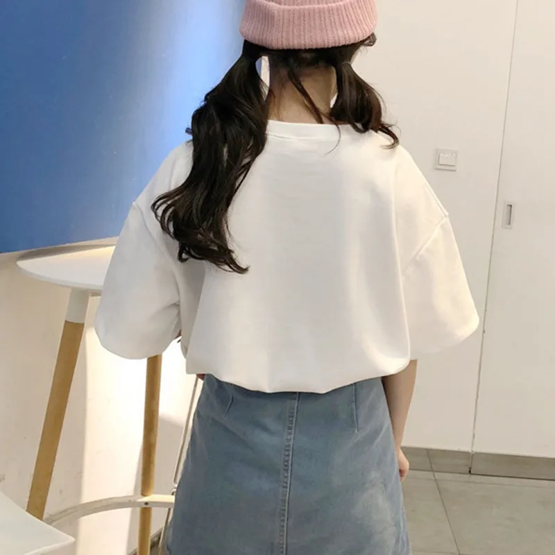 

Women's T-shirts Loose Summer Shirts Short Sleeve Spring Girls T shirts Woman Tops Tees