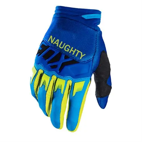Blue Yellow Motorcycle MX DIRTPAW Pink Race Gloves Motorbike Mountain Bike Riding Cycling Sports Gloves - Цвет: Blue Yellow