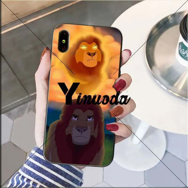 Yinuoda The Lion King Soft Silicone black Phone Case for iPhone 8 7 6 6S Plus 5 5S SE XR X XS MAX Coque Shell | Мобильные телефоны