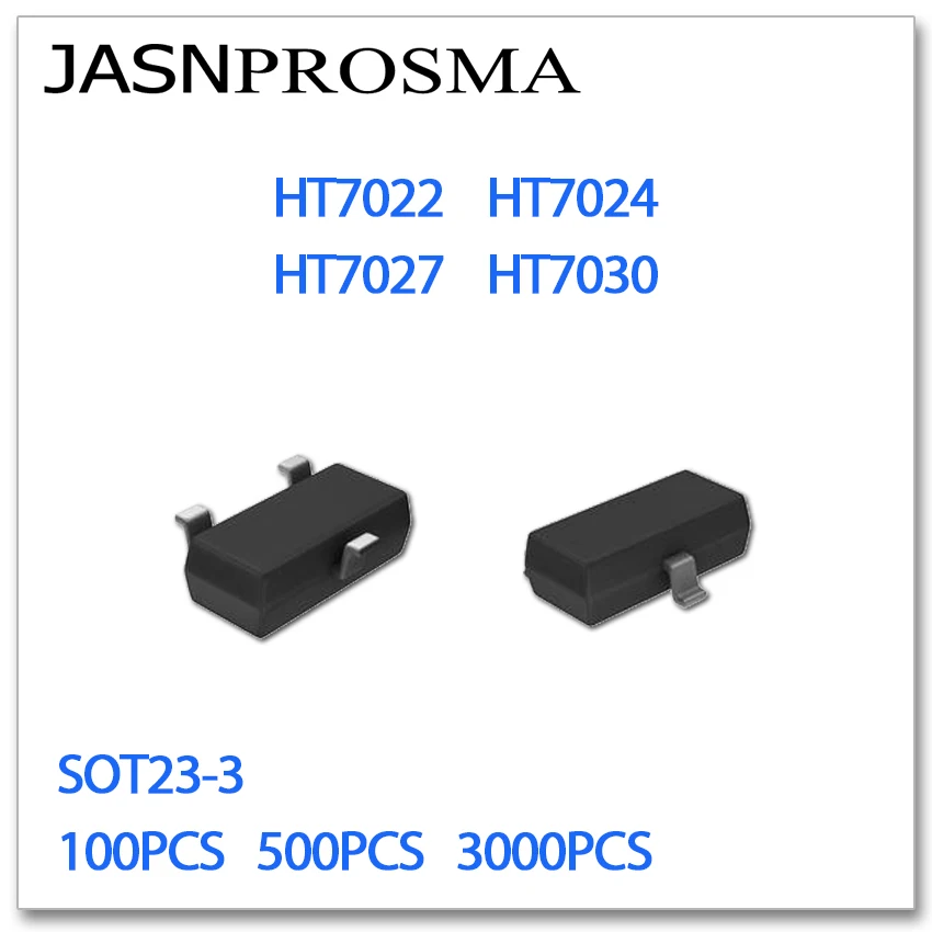 JASNPROSMA SOT23-3 HT7022 HT7024 HT7027 HT7030 100 шт 500 3000 SMD высокое качество Новые товары | Электроника