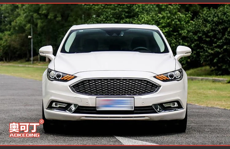 AKD автомобильный Стайлинг для Mondeo фары 2013- Fusion светодиодный фары DRL Биксеноновые линзы Высокий Низкий луч парковка противотуманная фара