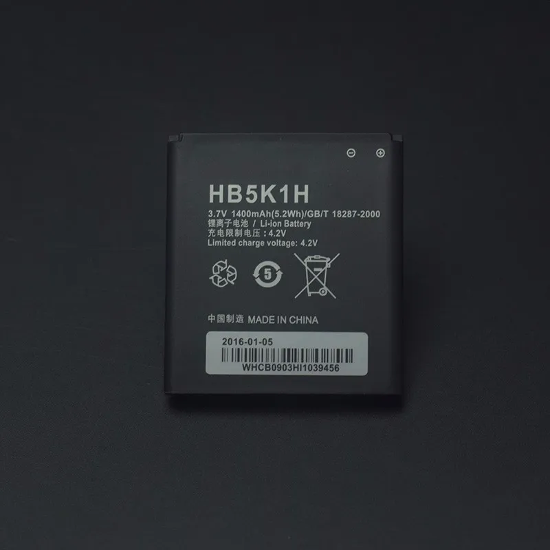 Высококачественная звуковая батарея для Huawei 1400 мАч HB5K1H Ascend 2 sonic C8650 U8650 U8660 U8652