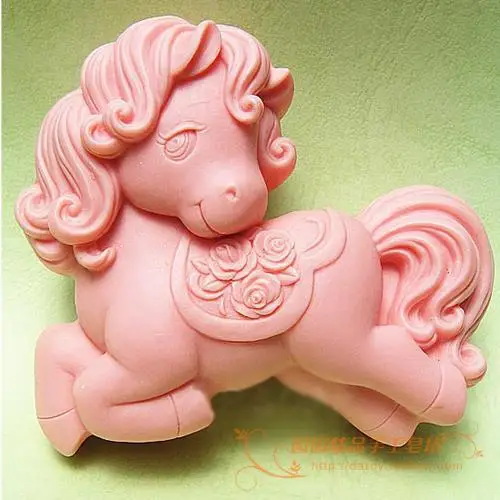 

Horse Silicone Soap mold DIY Handmade Craft 3d soap molds S188