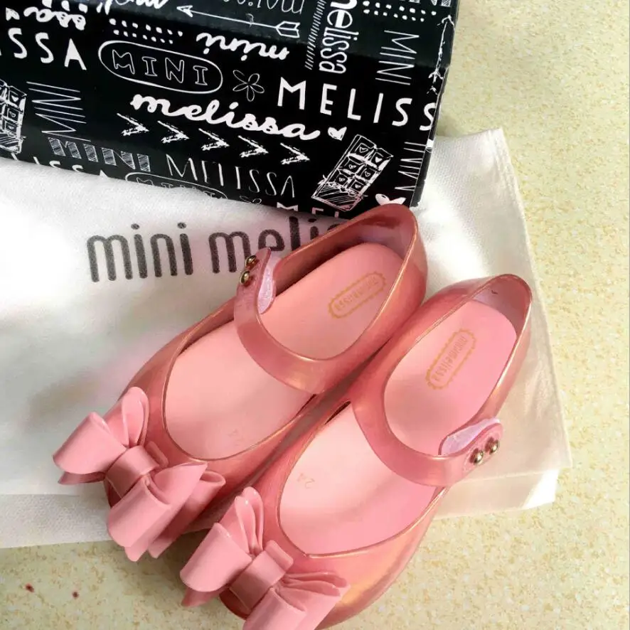 6 Многоярусная обувь с бантом Новинка года; летние детские силиконовые мини-сумки; яркие сандалии принцессы с мягкой подошвой и открытым носком для девочек - Цвет: 6