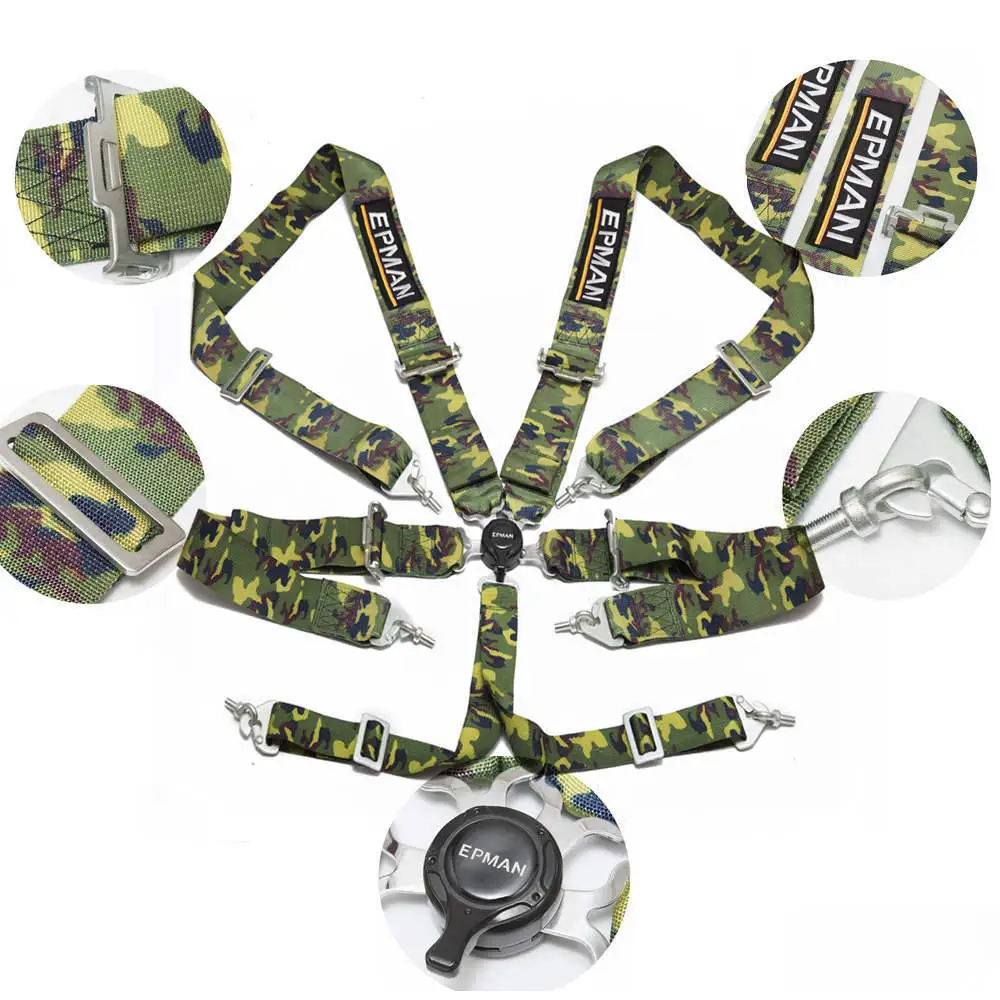 Универсальный Ремень безопасности One 6 Point Racing ремень Camlock 3 &quot красный для Steap EPM