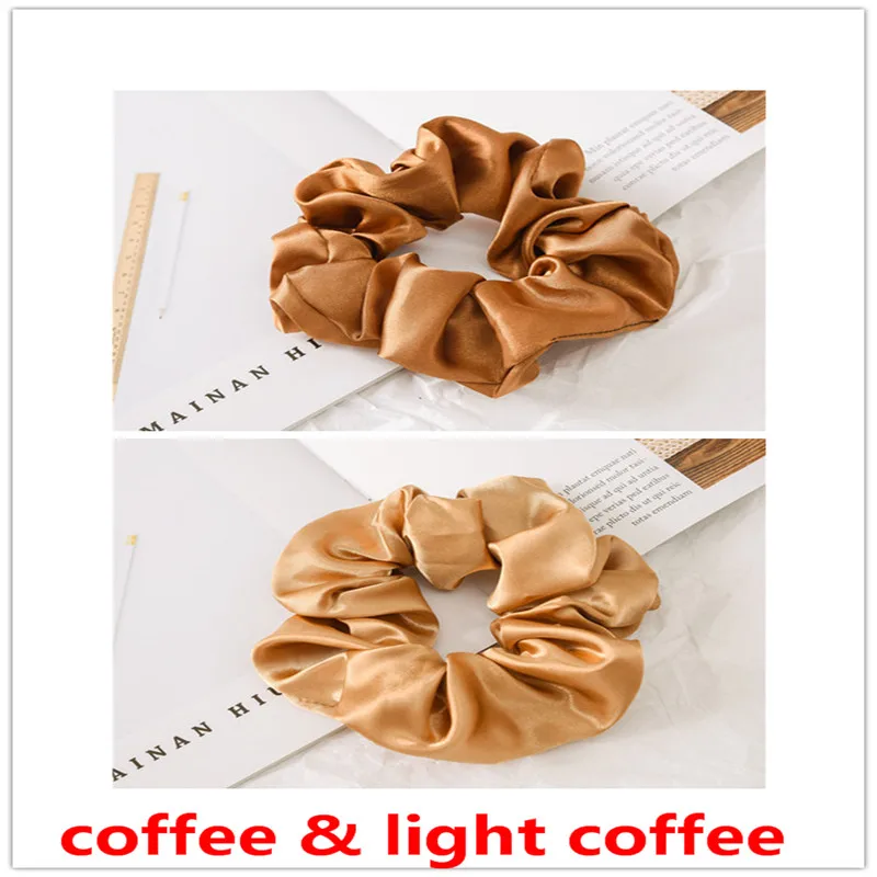 2 pcs scrunchie Модные женские резинки для волос, эластичные веревки для волос, чистый цвет, спортивный танцевальный женский хвостик, резинка для волос для девочек, эластичные резинки для волос - Цвет: 2 pcs scrunchie