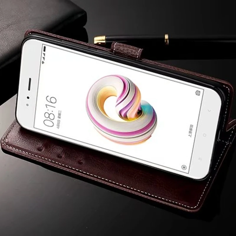 Для iPhone X личи узором кожаный бумажник Стенд флип чехол для Xiaomi 5X/A1/max2/Redmi