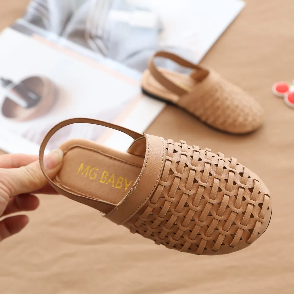 Сандалии Детские в римском стиле модная летняя повседневная обувь для девочек