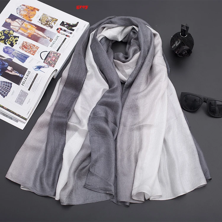 2017 новейший материал с узором Омбре хлопковый льняной шарф шали хиджабы 12 цветов