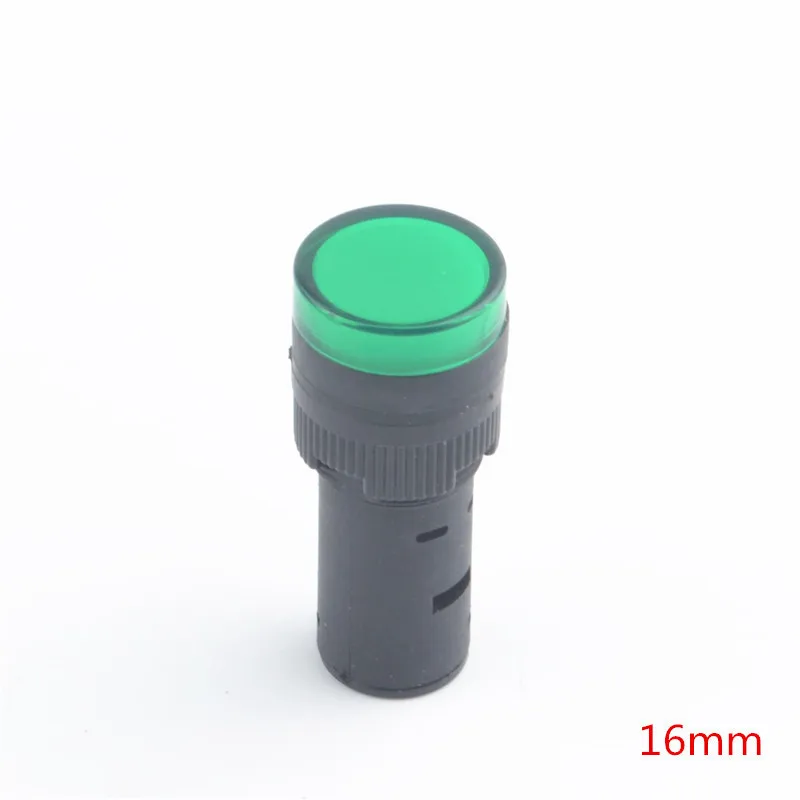 110 V 220 V в 12 В 24 В 6,3 16 светодио дный индикатор световой сигнал - Цвет: 12V Green