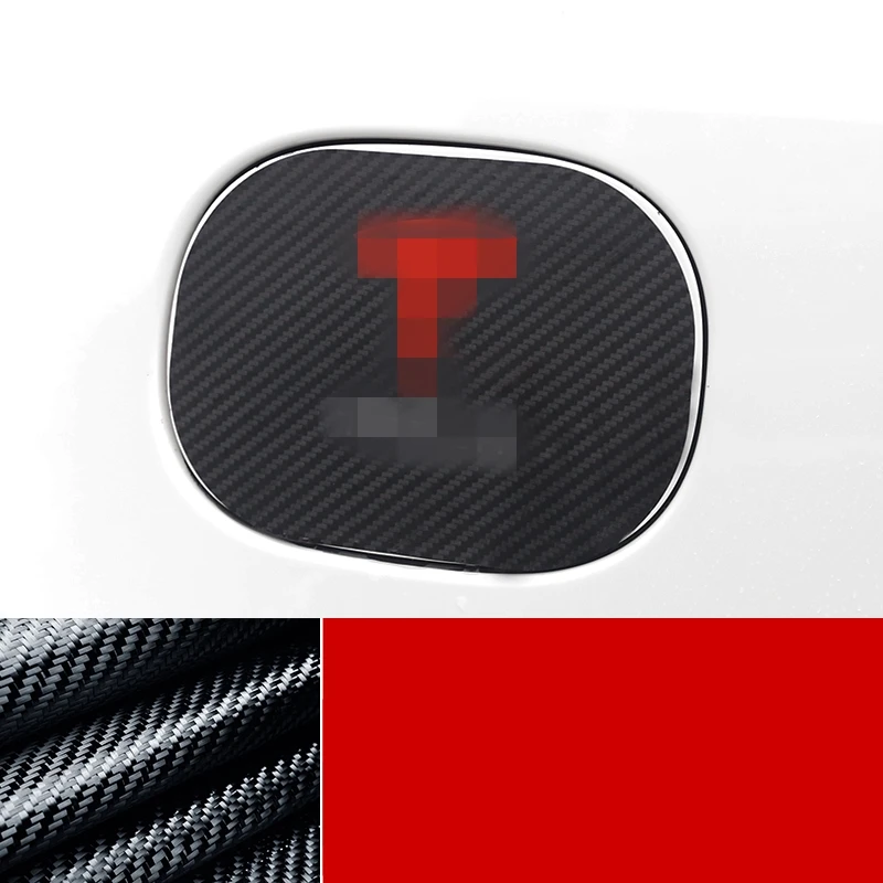 Для TESLA MODELX MODEL X 2014 2018 последняя крышка топливного бака из углеродного волокна