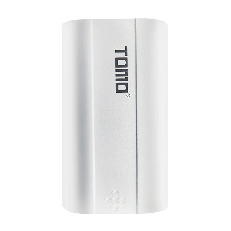 TOMO D2 Dual USB Li-Ion интеллектуальное зарядное устройство портативный lcd умный DIY банк питания для мобильного телефона Чехол Поддержка батареи 26650 - Цвет: Белый