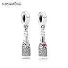 Оригинальная Бесплатная доставка Посеребренная бусина празднование времени Висячие шармы подходят для браслета ожерелья DIY женские ювелирные изделия