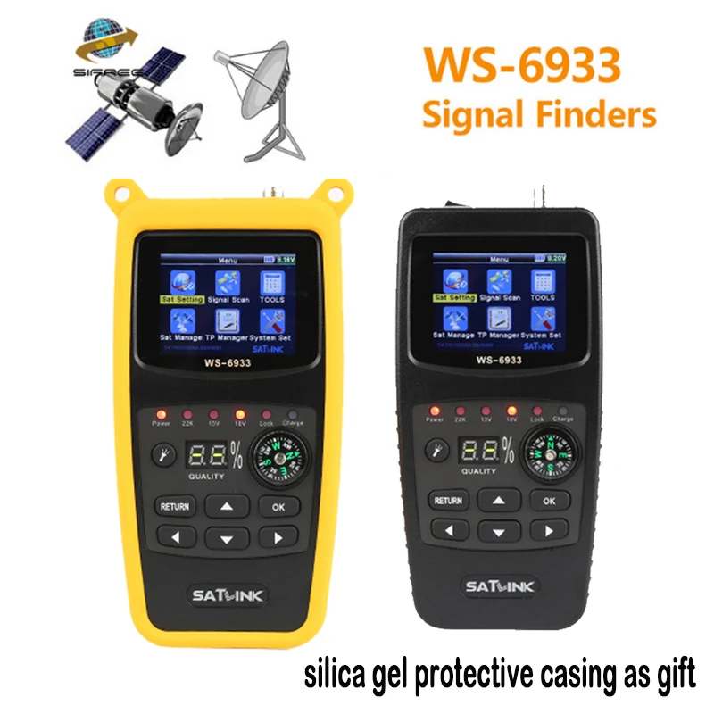 DVB S2 Satlink WS 6933 satfinder спутниковый искатель WS6933 2 1 дюйма ЖК дисплей Дисплей S FTA C & Ку