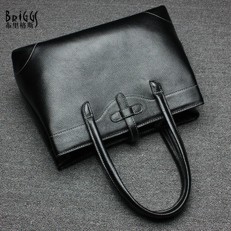 Женская сумка из натуральной кожи с тиснением от известного бренда BRIGGS дамские